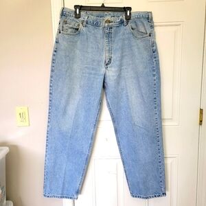 Carhartt Mens Light Wash Jeans Relaxed Fit Denim Utility Work Size 42 X 30